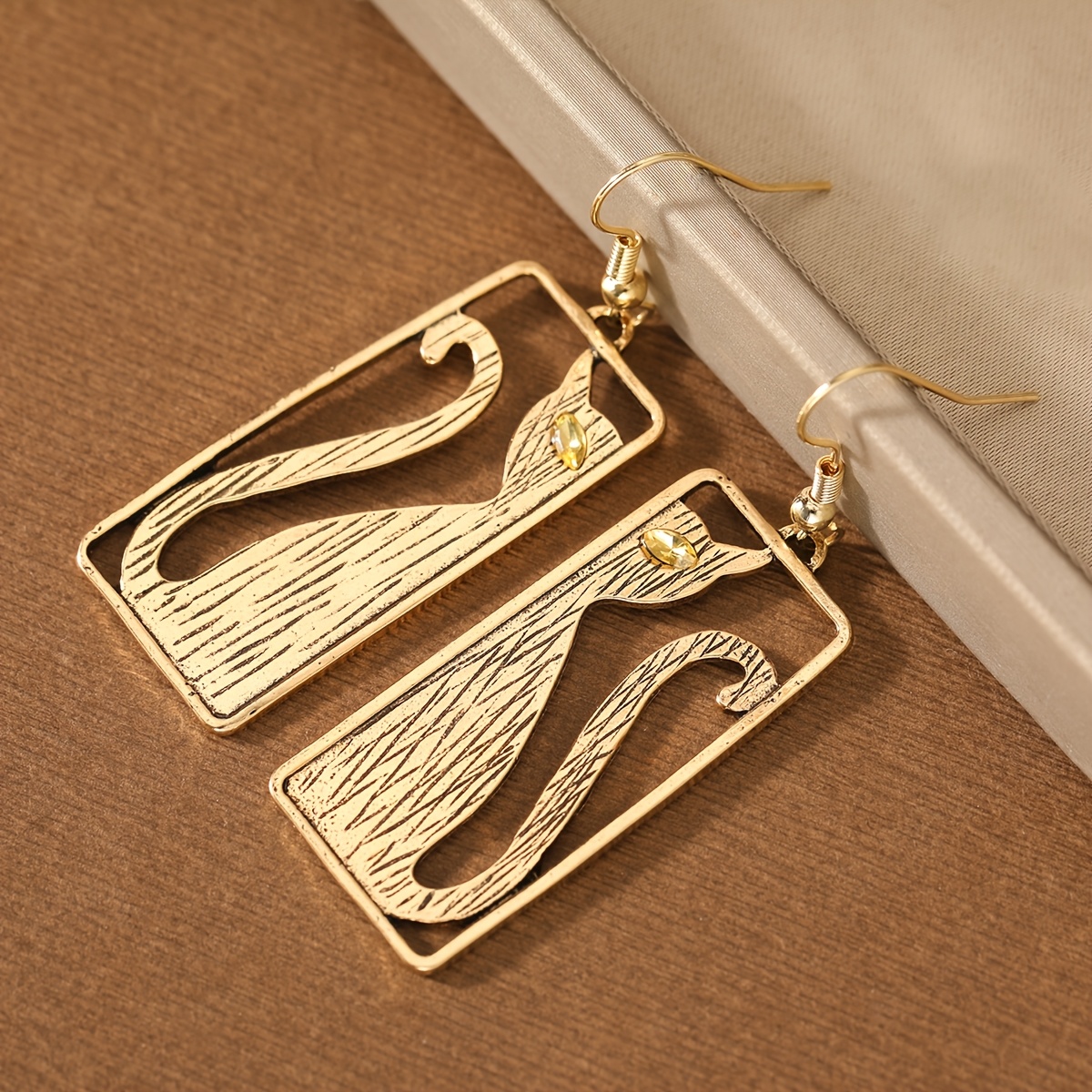 Vintage Cute Lady Pendant Earrings with Zirconia